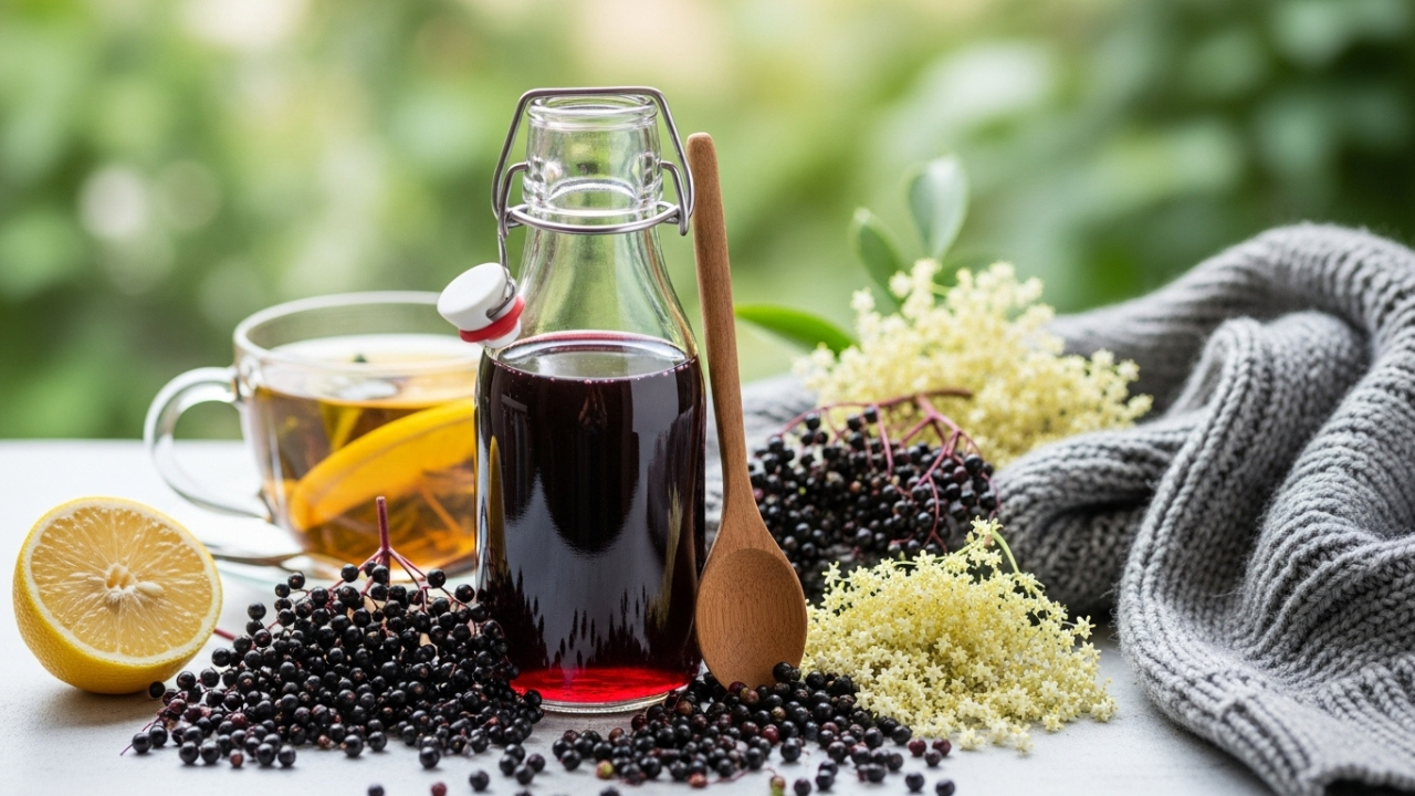 Elderberry syrup benefits and dosage