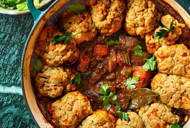 Next level beef stew & dumplings recipe