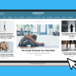Screenshot of the Yoga Journal homepage