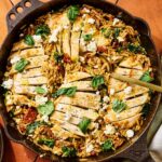 One-Pot Chicken, Spinach & Sun-Dried Tomato Orzo