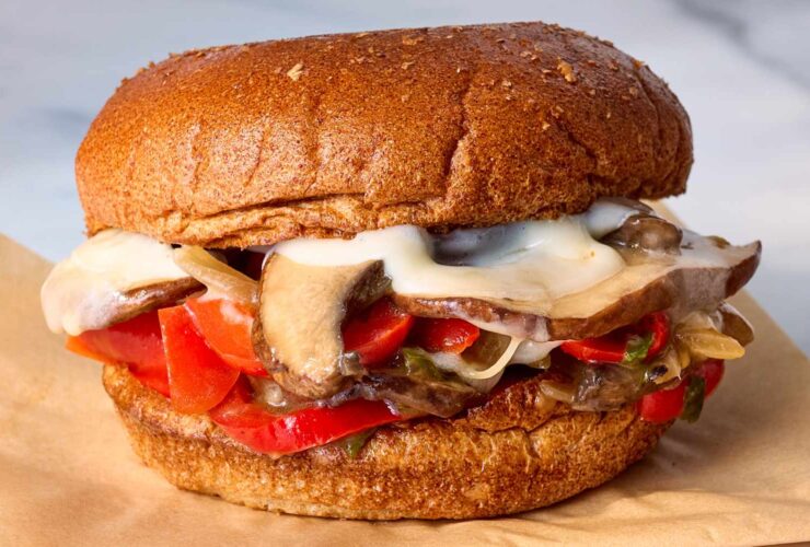 Portobello “Philly Cheesesteak” Sandwiches