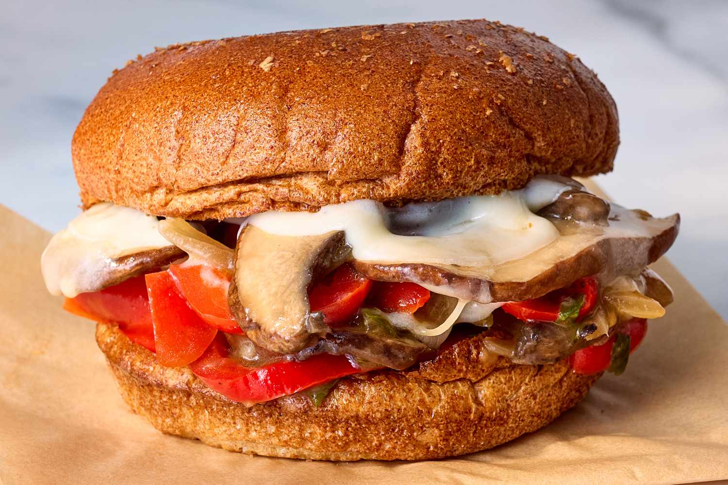 Portobello “Philly Cheesesteak” Sandwiches