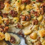 Sausage and fennel gnocchi bake recipe