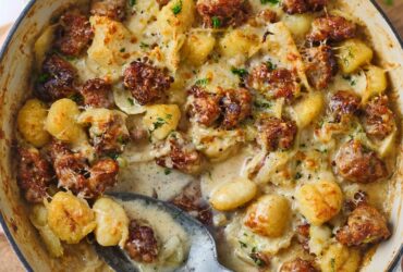 Sausage and fennel gnocchi bake recipe