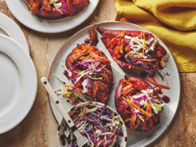Add This BBQ Pork Stuffed Sweet Potato To Your Weeknight Rotation