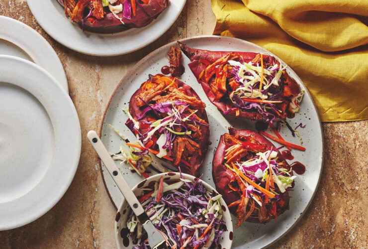 Add This BBQ Pork Stuffed Sweet Potato To Your Weeknight Rotation
