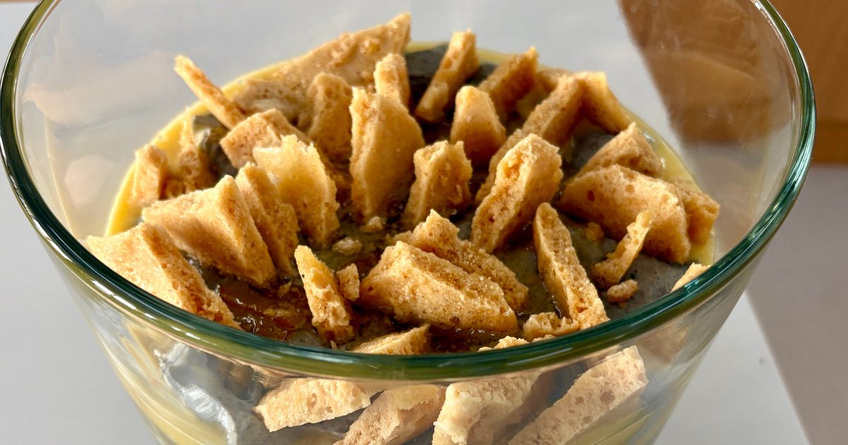 Black Sesame Yuzu Dalgona Trifle