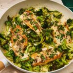 Creamy Garlic Chicken & Broccoli Skillet