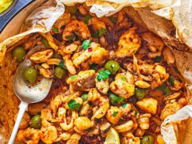 Nduja, fennel & seafood en papillote with cheat's aioli recipe