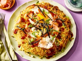 Okonomiyaki with Fried Egg
