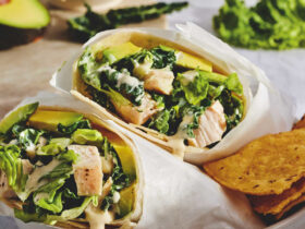 These Speedy Chicken Caesar Salad Wraps Pack 30+ Grams Of Protein