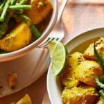 Caramelised new potato & coconut curry recipe