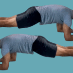 Yoga teacher Jaffer Hussain in Plank Pose, part of his yoga for core strength practice