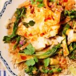 Curried coconut cod