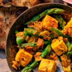 Paneer asparagus sabji