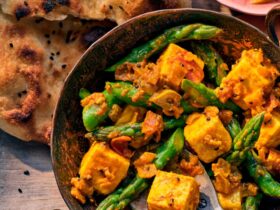 Paneer asparagus sabji