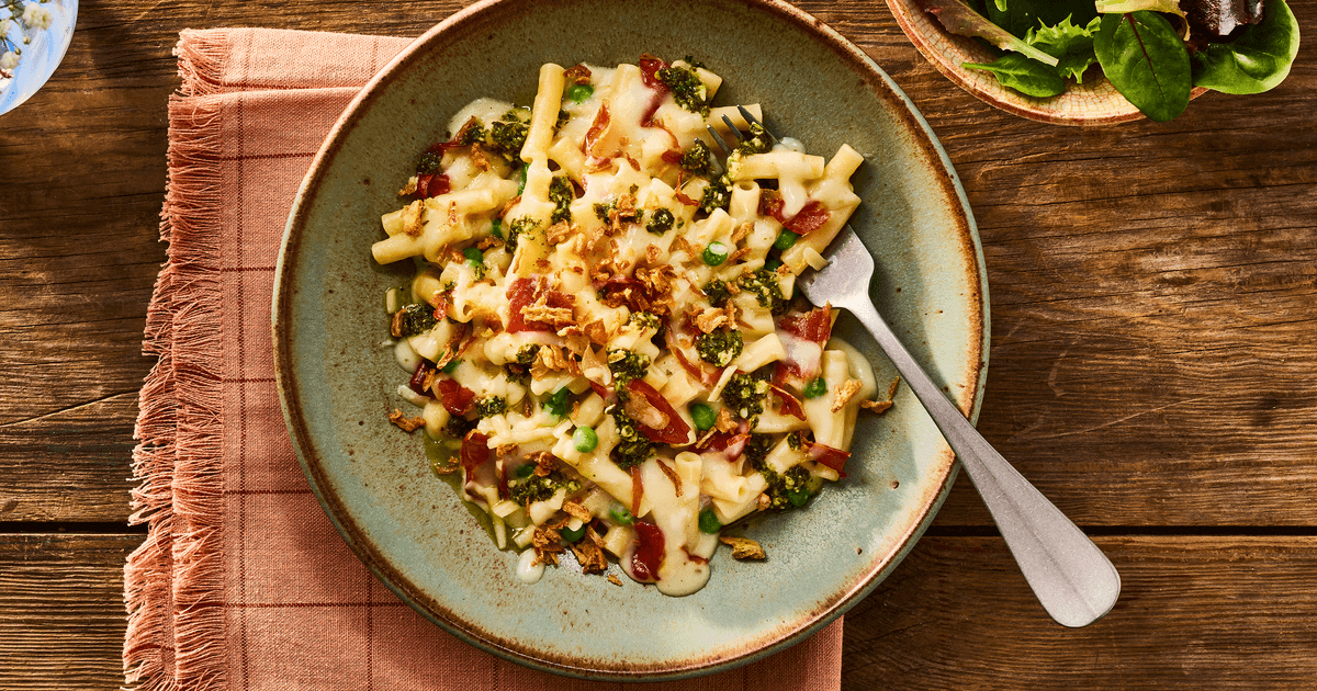 Prosciutto & tarragon mac 'n' cheese