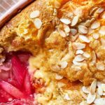 Rhubarb, almond & custard sponge pudding recipe