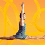 Man practicing the Splits.