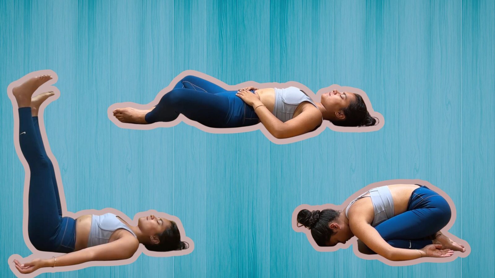 Woman practicing yoga poses for mental focus.