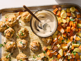 Dinner Doesn’t Get Easier Than This Chicken Meatball Sheet Pan