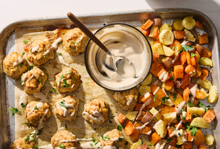 Dinner Doesn’t Get Easier Than This Chicken Meatball Sheet Pan