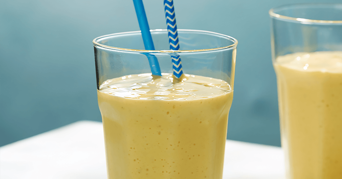 Mango lassi-inspired breakfast smoothie