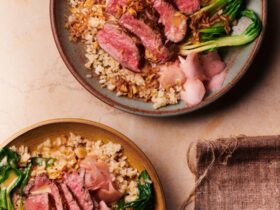 Miso steak rice bowls recipe