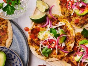 Prawn smash tacos recipe | Good Food