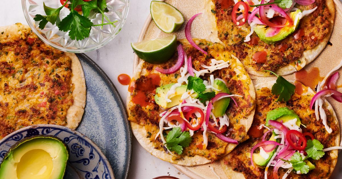 Prawn smash tacos recipe | Good Food