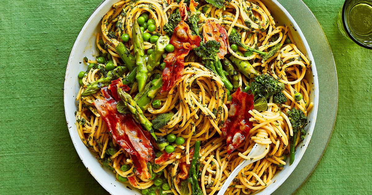 This easy twist on carbonara is the only pasta recipe you need this spring