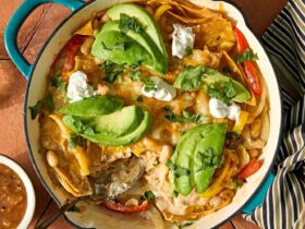 White Bean Fajita Casserole
