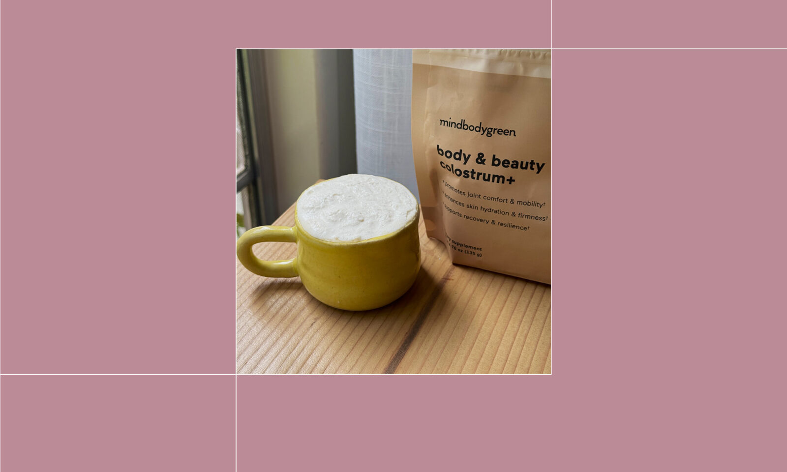 A 2-Minute Vanilla Colostrum Cold Foam That Tastes Like A Treat