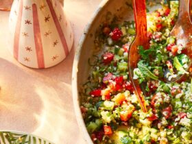 Mint & strawberry tabbouleh