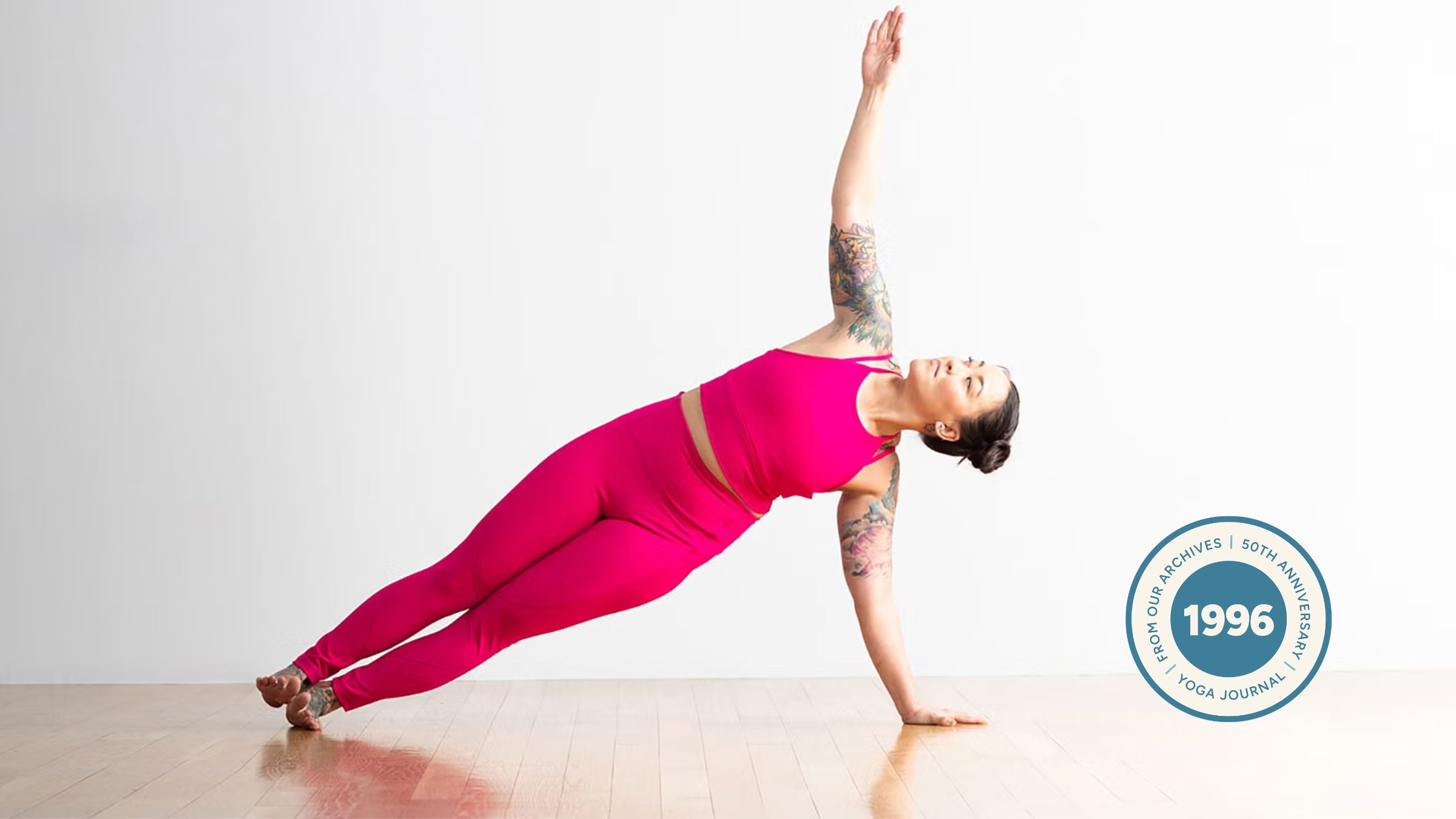 Woman practicing Side Plank.